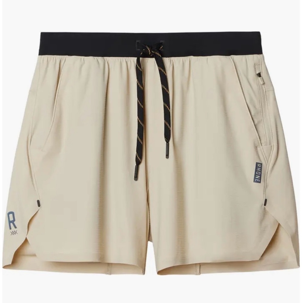Men’s RHONE 5” Invictus Ripstop Short -Unlined in Color Sandstone